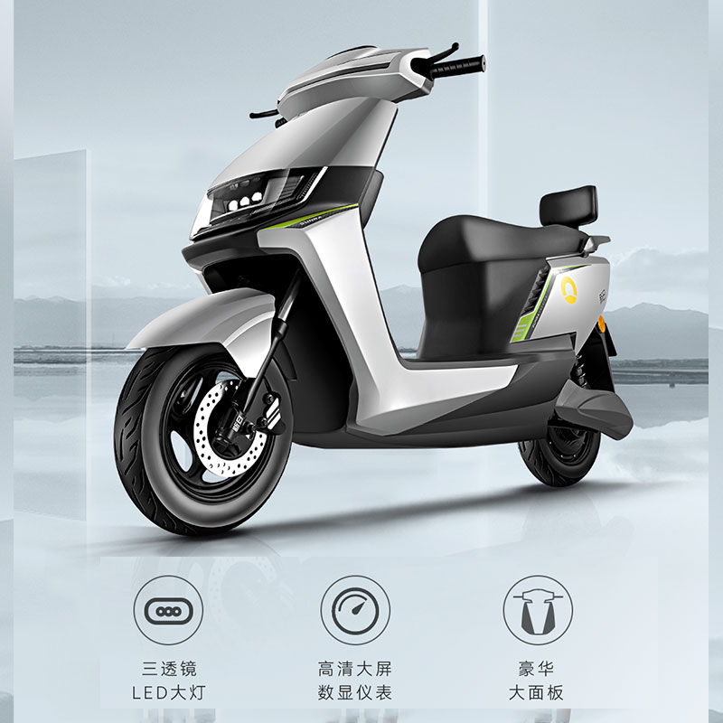 新日 两轮电动摩托车 飞枭 1000W 72V35Ah铅酸 成人通勤高清大图