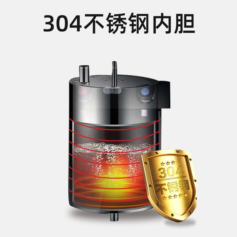 美菱(MELNG)立式饮水机冷热家用小型多功能上置水桶全自动上水办公室_钛银升级款推杯取水_冰温热