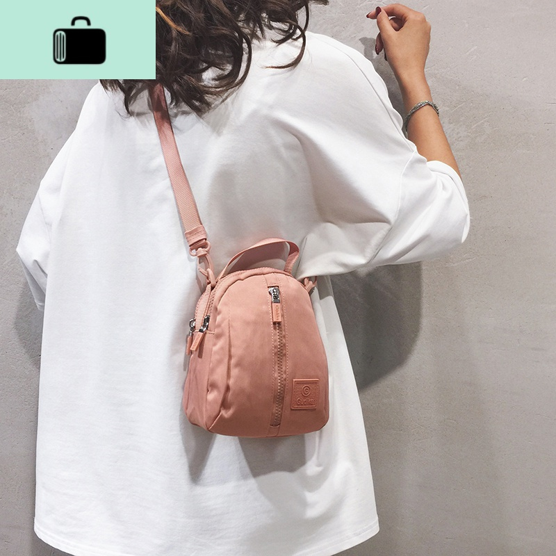 ins超火质感尼龙休闲斜挎小包女2020新款韩版百搭手提单肩小包包new