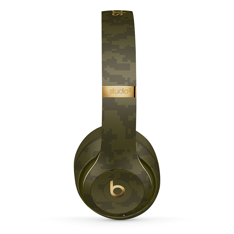 Beats Studio3 Wireless 魔音 头戴式 蓝牙无线游戏耳机 至臻音效 自适应消噪 迷彩绿