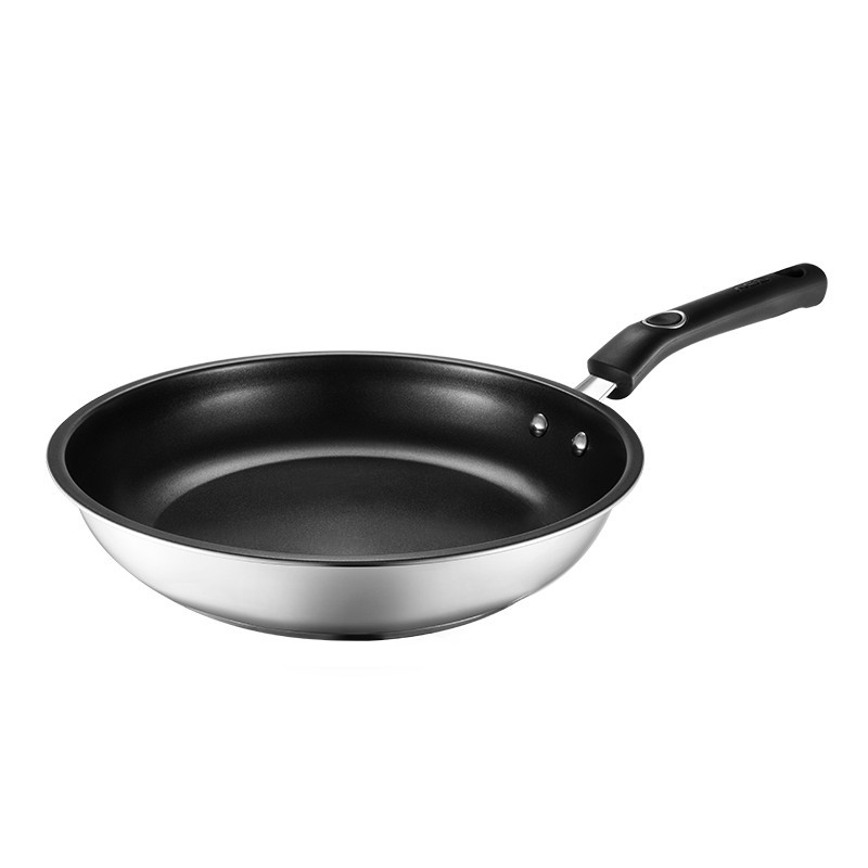 爱仕达 煎锅/平底锅 304不锈钢不粘煎锅24cm 不沾煎蛋煎饼煎盘 电磁炉燃气通用JS24A5WG