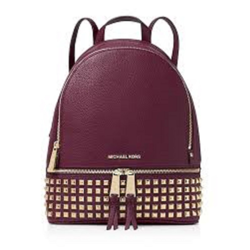 Michael Kors 迈克科尔斯RHEA女士铆钉款纯牛皮中号双肩背包