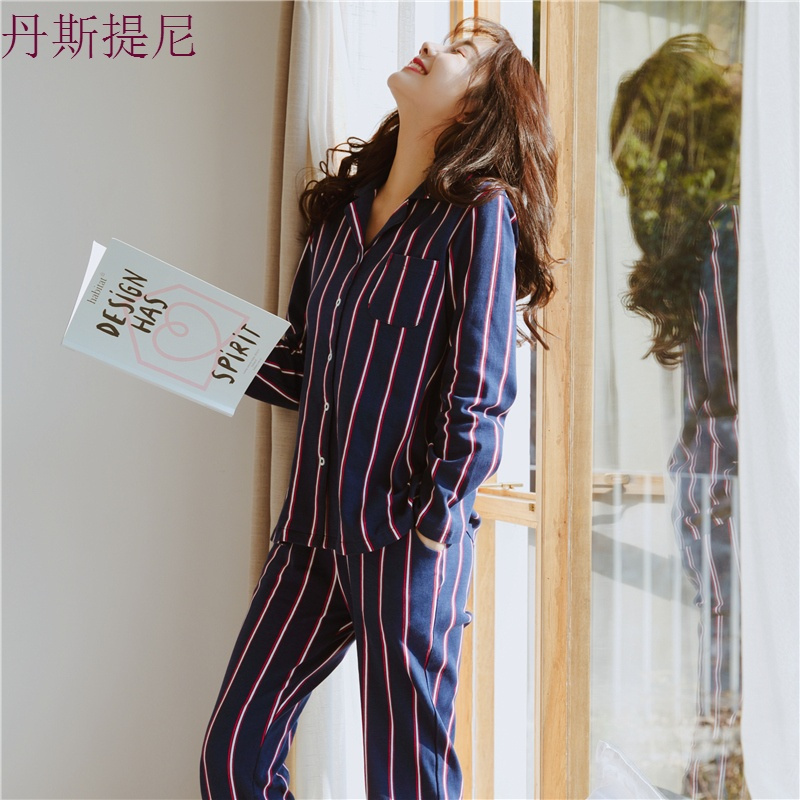 日系开衫睡衣女纯棉薄款春秋长袖甜美韩版宽松可外穿家居服套装