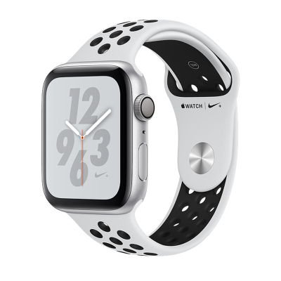 苹果Apple Watch Series 4 智能手表GPS款 银色铝金属表壳搭配顶峰白色 NIKE+ 44mm MU6K2ZP/A