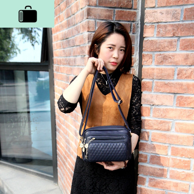 包包女2020新款多层做生意收钱包大容量软皮中年妈妈包NEW LAKE女斜挎包