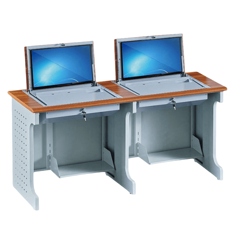 豫龙都电脑桌外置双人张高清大图