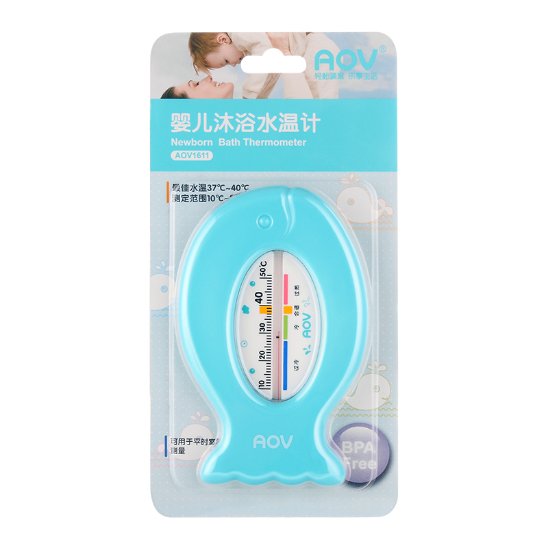 安姆特(AOV)宝宝洗澡水温计温度计室温计宝宝洗澡测温计1611