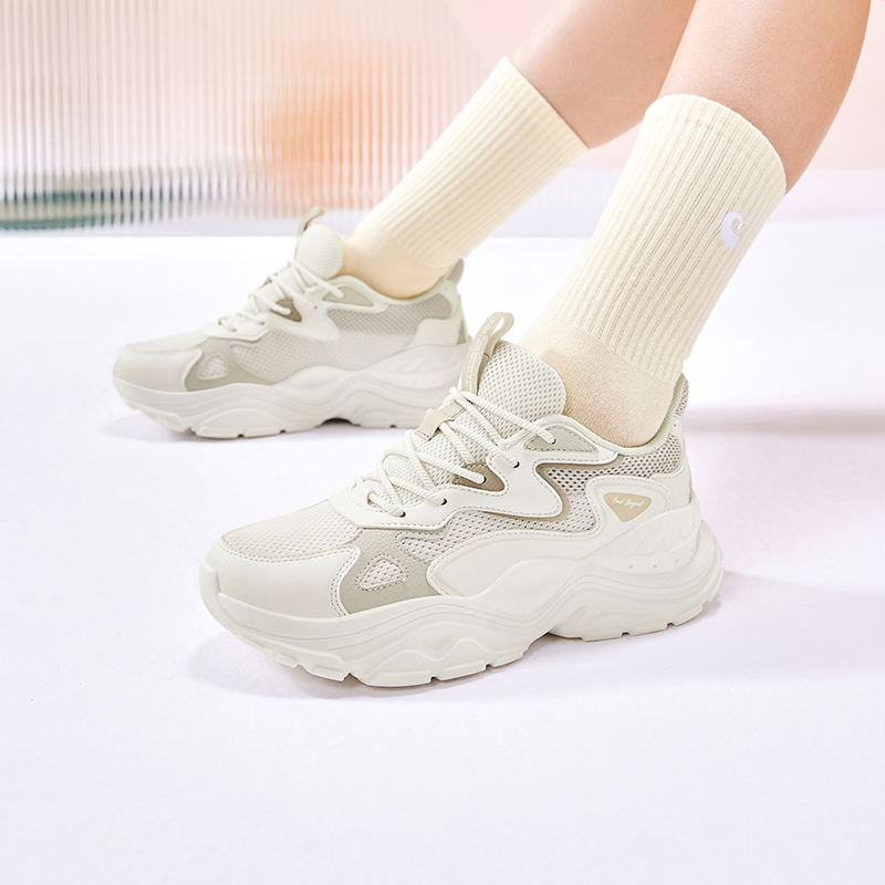 361°女鞋运动鞋新款网面鞋子小白鞋百搭休闲鞋老爹鞋