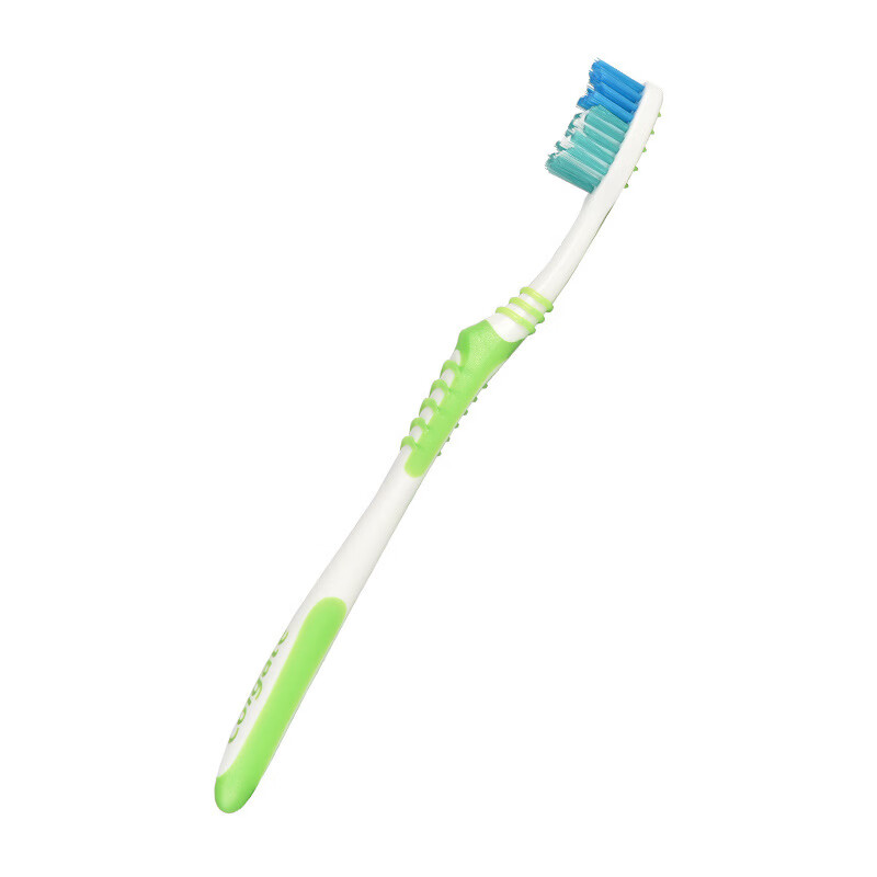 高露洁超洁净（1+1）中毛牙刷2支装高清大图