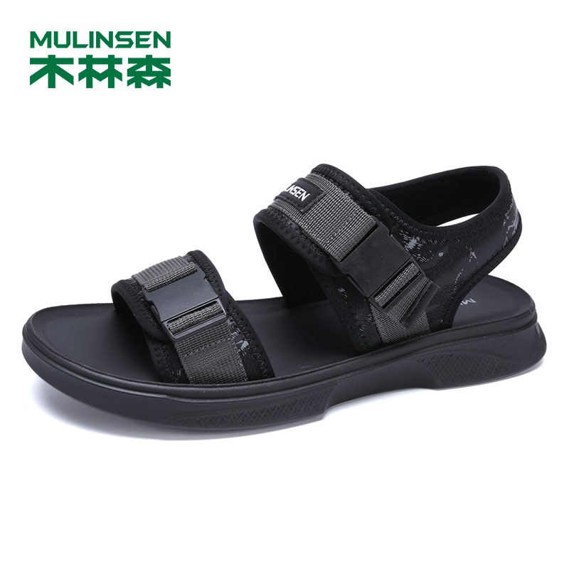 木林森夏季凉鞋男潮流韩版时尚品牌凉拖鞋个性百搭外穿透气沙滩鞋