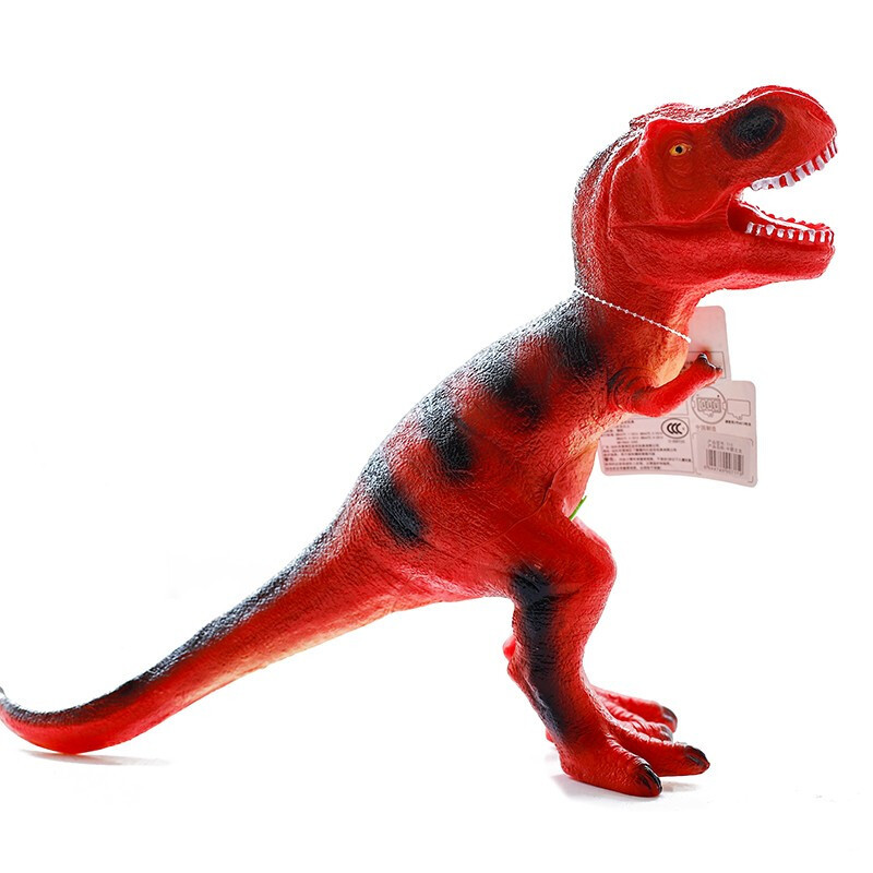 恐龙玩具软胶仿真动物模型超大号霸王龙套装儿童玩具男孩红色霸王龙
