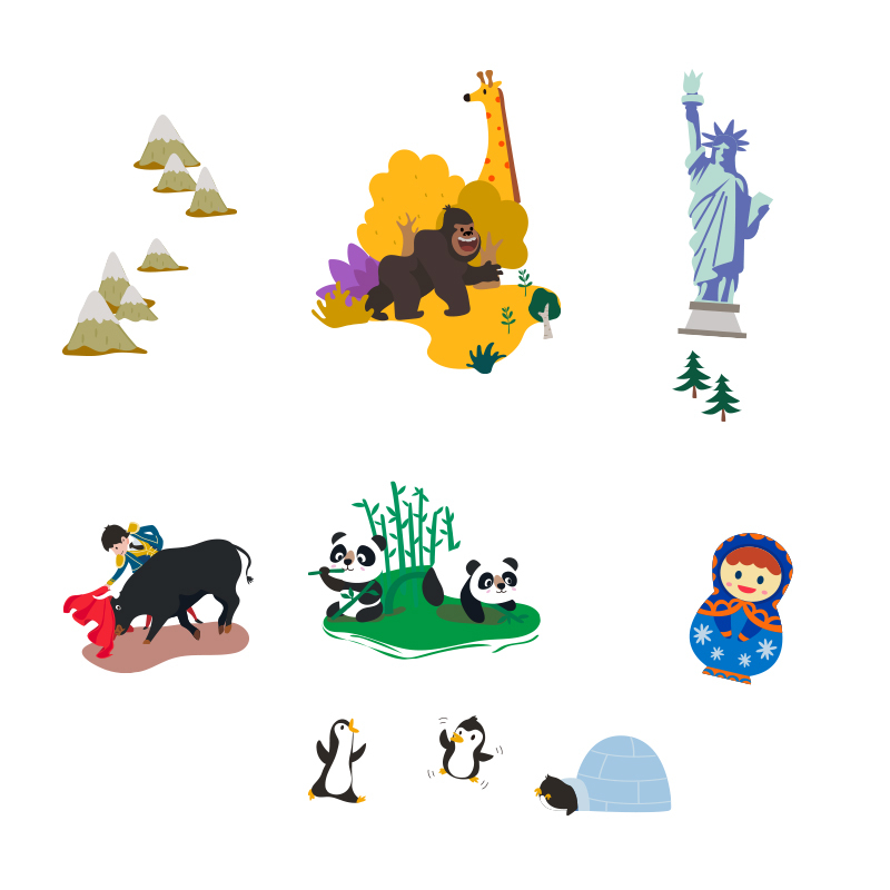 Topbright特宝儿大号磁性世界地图130926