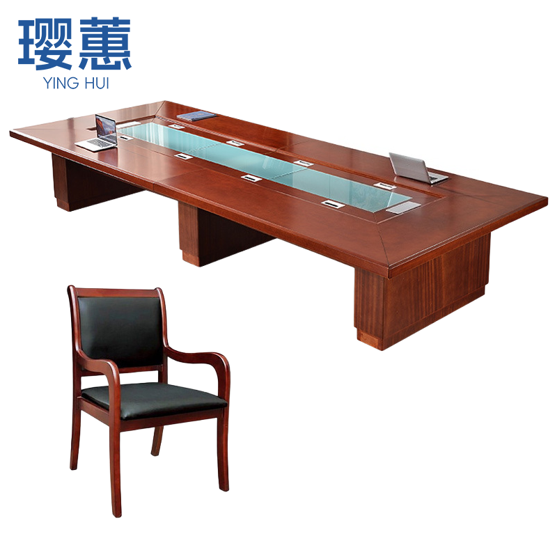 璎蕙 会议桌一桌十椅套高清大图