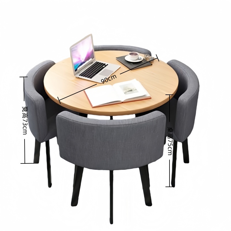 荺炬1桌4椅90cm套高清大图