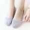 船袜女纯色棉硅胶防滑春秋冬夏季天袜子女士短袜浅口薄款低帮隐形 WZ522-A/米色+藕粉+淡绿+蓝灰+浅灰 均码