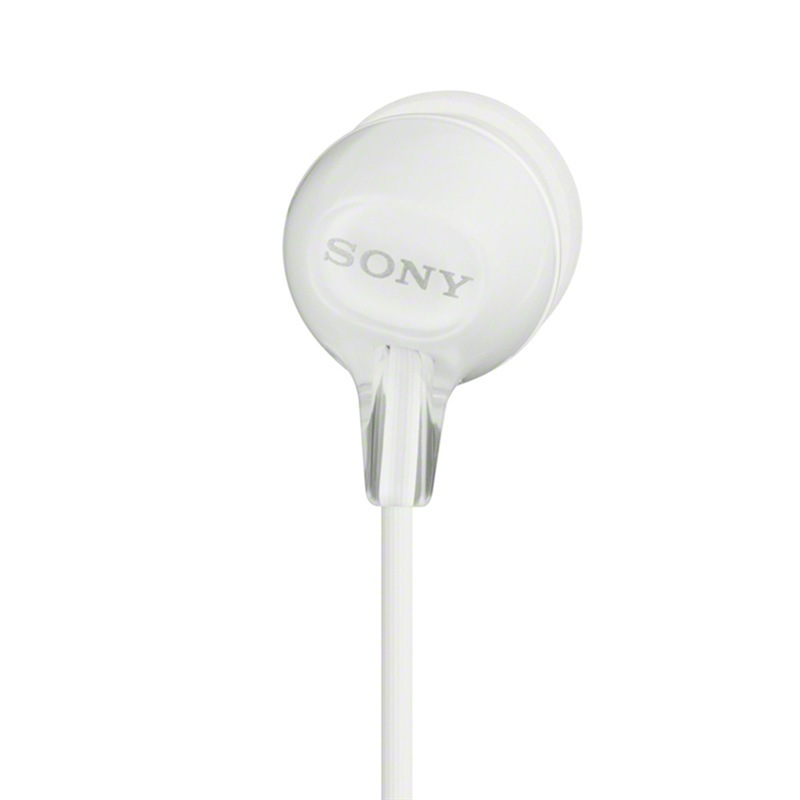 索尼(SONY) MDR-EX15LP 耳机入耳式重低音手机通用电脑音乐耳塞 白色