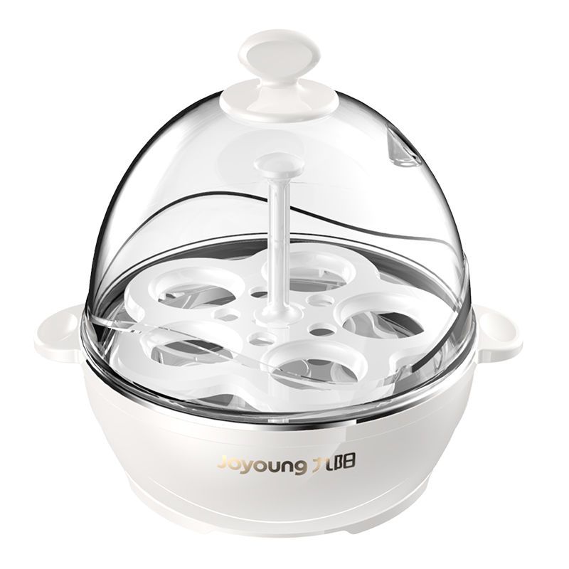 九阳蒸蛋小型煮蛋器自动早餐宿舍小功率家用鸡蛋羹机迷你1人白色