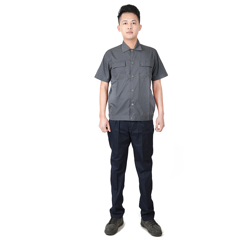 短袖工作服高清大图