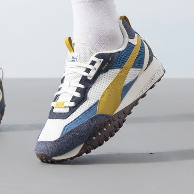 彪马(PUMA)休闲鞋男鞋女鞋新款运动鞋复古拼接章鱼鞋耐磨情侣低帮板鞋 395875-02 ZP 395875-06/白/蓝/灰/黄 35.5