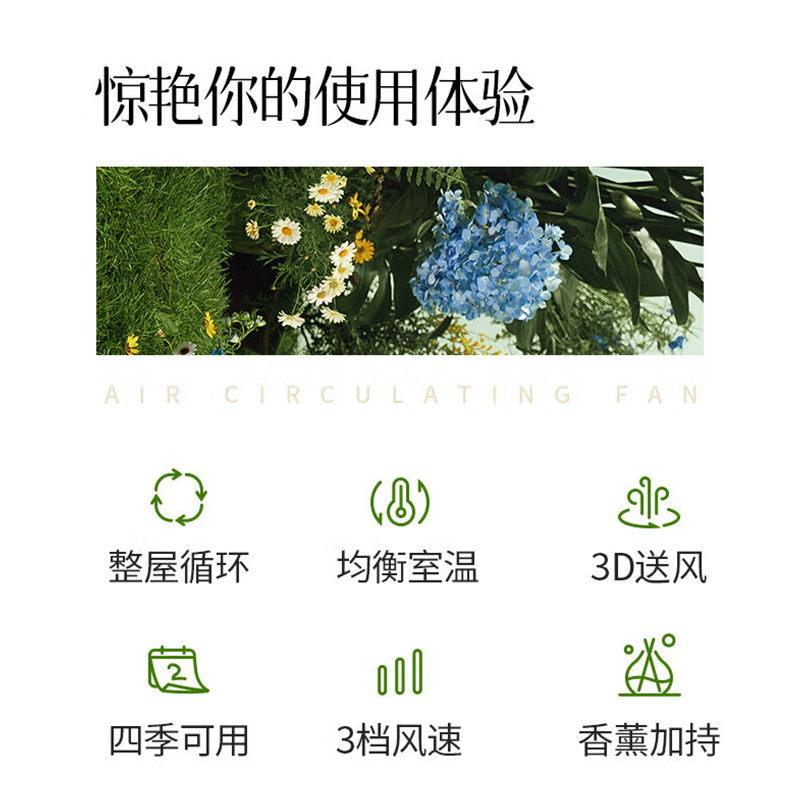 先锋 FC18-23F 空气循环扇 节能宿舍台地扇轻音大风量风扇高清大图