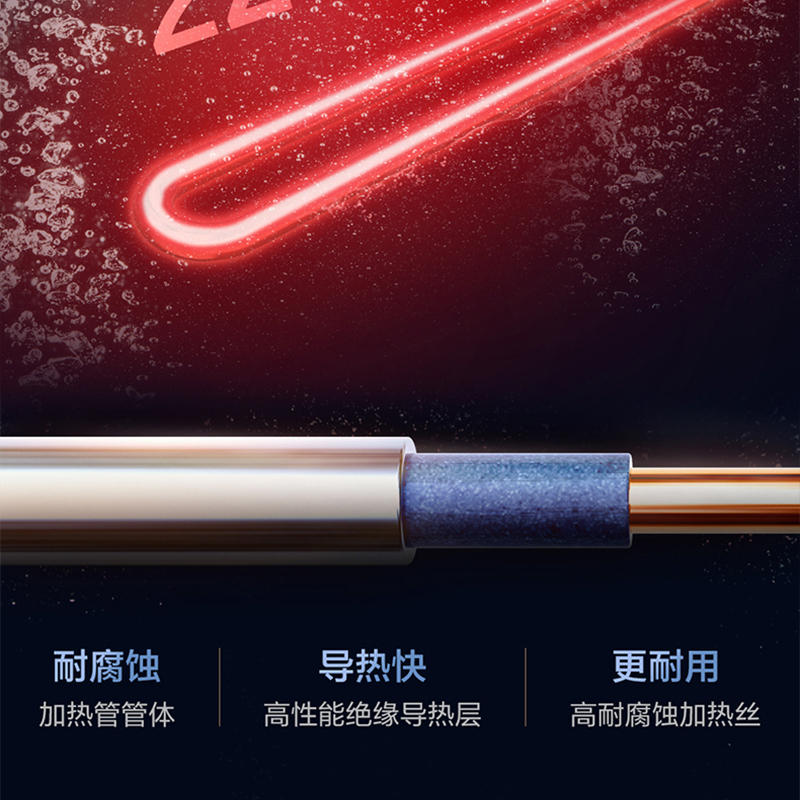 海尔(Haier)60升电热水器 2200W速热 金刚三层胆 安全防电墙 M式新鲜注水 安心浴 EC6001-HC3新