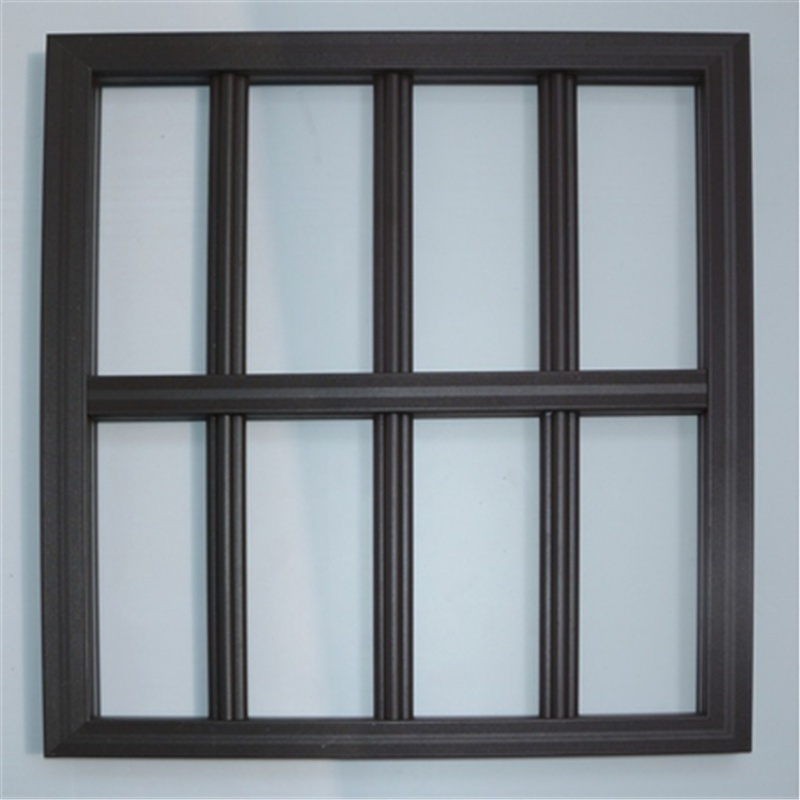 红木纹银白金橡金色乳白咖啡灰色香槟黑色铝合金防盗窗网厂家直销咖啡