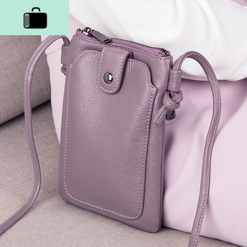 手机包女斜挎包小包包女2020新款真皮时尚百搭头层牛皮迷你单肩包new