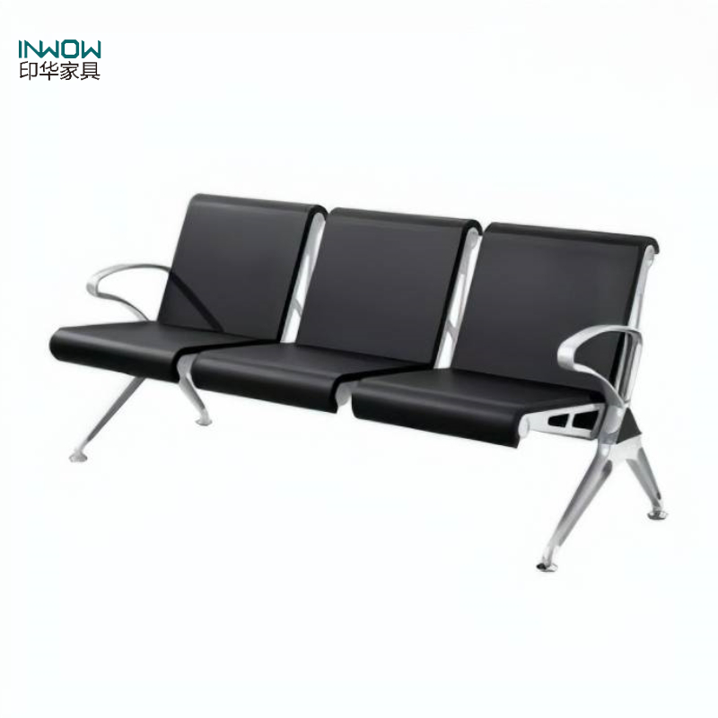 印华(YINHUA)三人位等候椅(钢架+PU全包)(张)高清大图