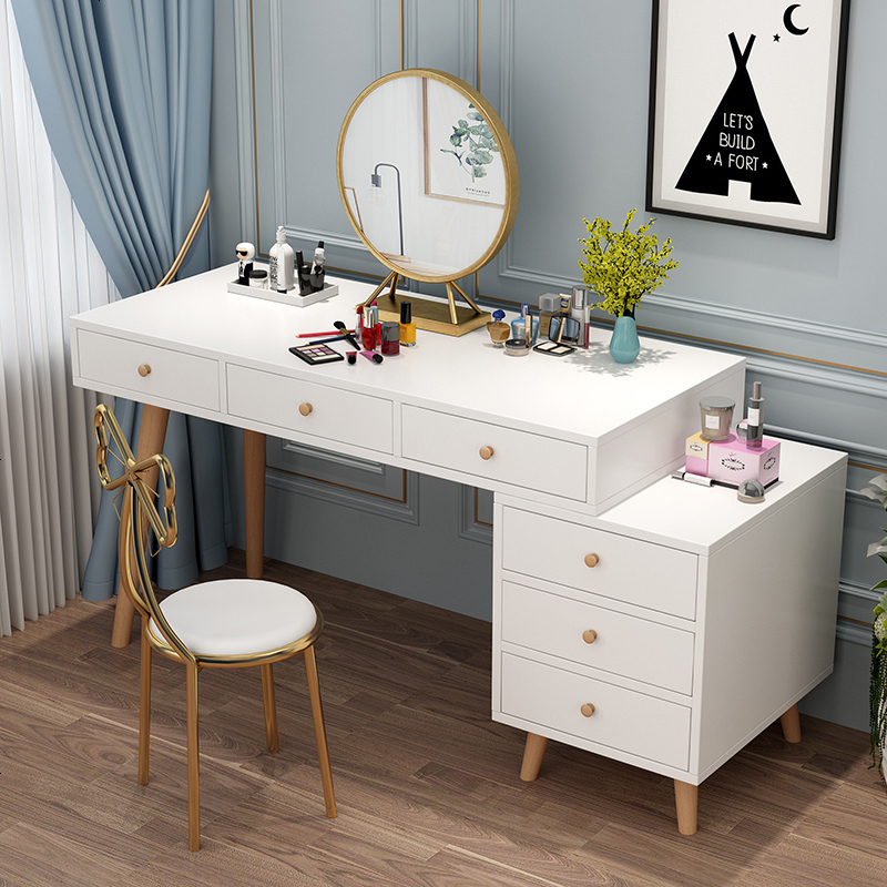 梳妆台化妆桌ins风收纳柜一体卧室现代简约北欧 小户型经济型