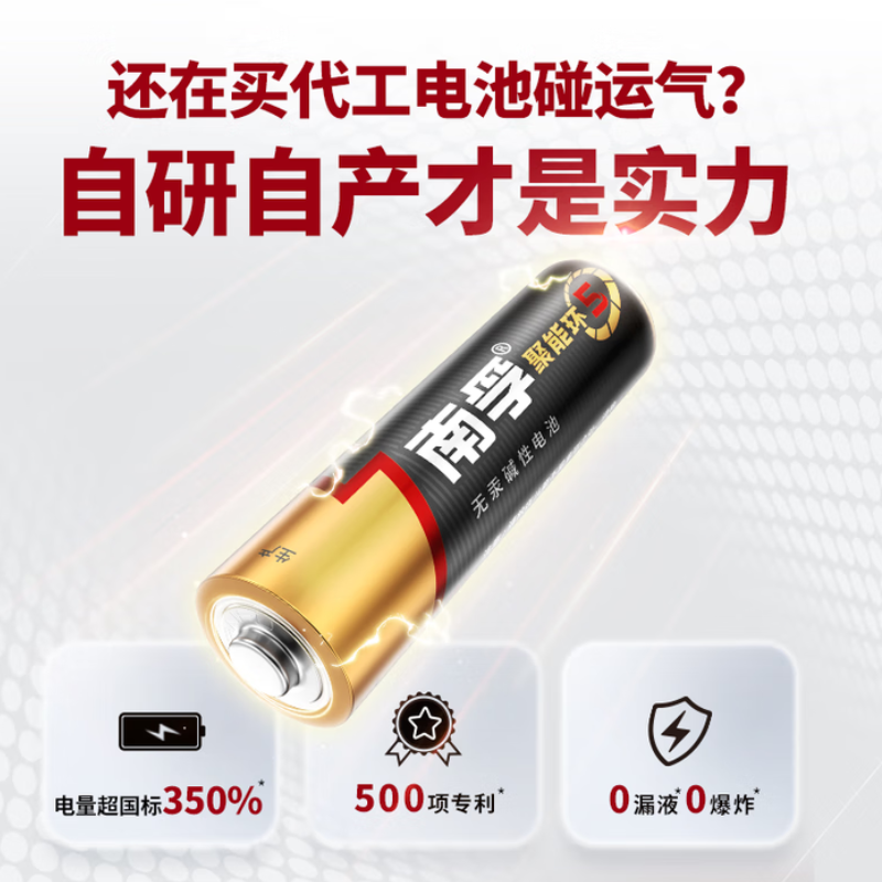 南孚 LR6-8B/5号碱性聚能环电池8粒/ 板(单位:板)高清大图