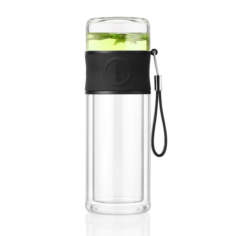 鋆珑 茶艺师系列 双层玻璃茶水分离杯 韵280 个高清大图