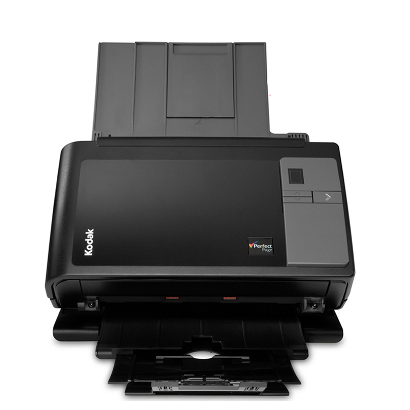 柯达(Kodak)i2400 扫描仪 A4幅面高速高清 自动双面扫描 馈纸式扫描仪( 身份证彩色扫描设备)黑色