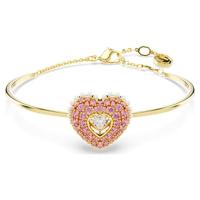 施华洛世奇(SWAROVSKI)金色手链心形灵动宝石晶钻镶手工精美女士时尚优雅礼物