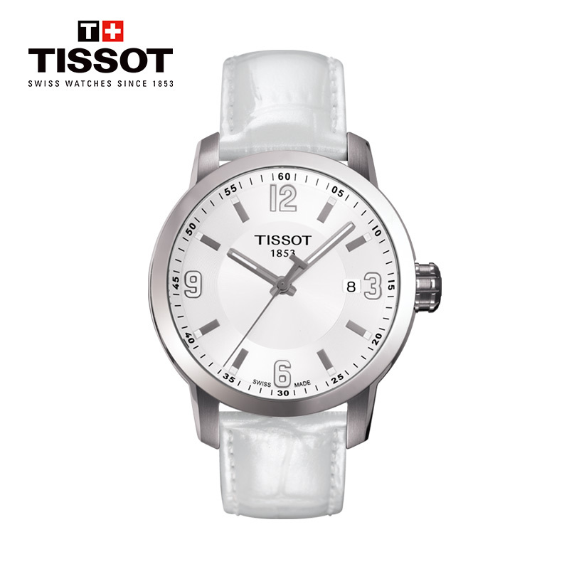 [低至5折]天梭(TISSOT)瑞士手表 骏驰200系列皮革男士石英表T055.410.16.017.00
