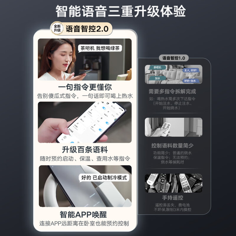 美的(Midea)茶吧机 饮水机家用一体柜 下置式制冷烧水壶养生壶 冷热两用 安全童锁YD1906S-X[APP远程控制