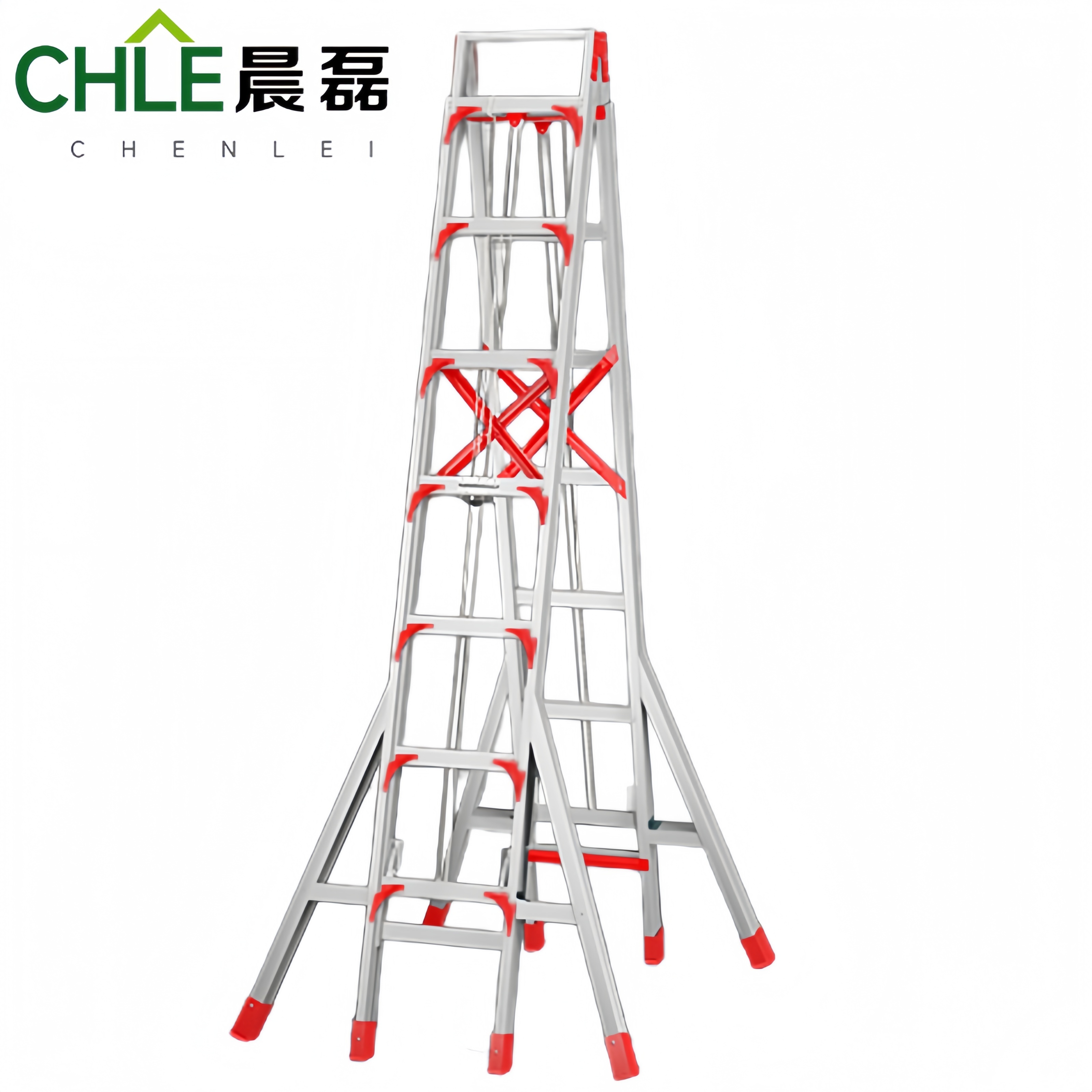 晨磊铝合金人字梯七步/个高清大图