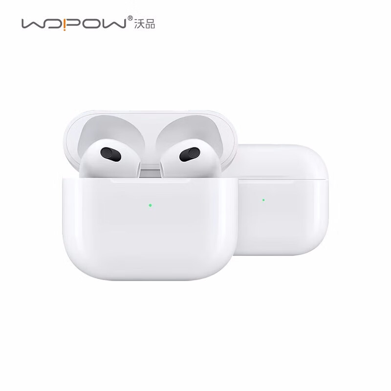 沃品(WOPOW)AirPro4P真无线蓝牙耳机半入耳通话长续航蓝牙5.0 白色