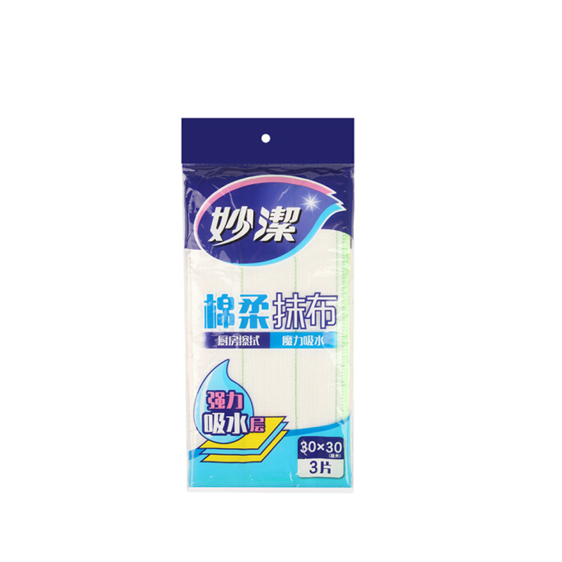 妙洁(MIAOJIE) 棉柔抹布 3片 / 袋宁选