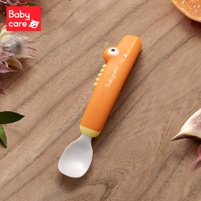 babycare刮泥勺婴儿辅食 神器宝宝吃苹果泥刮勺子刮水果泥器工具 鳄鱼款-洛克黄