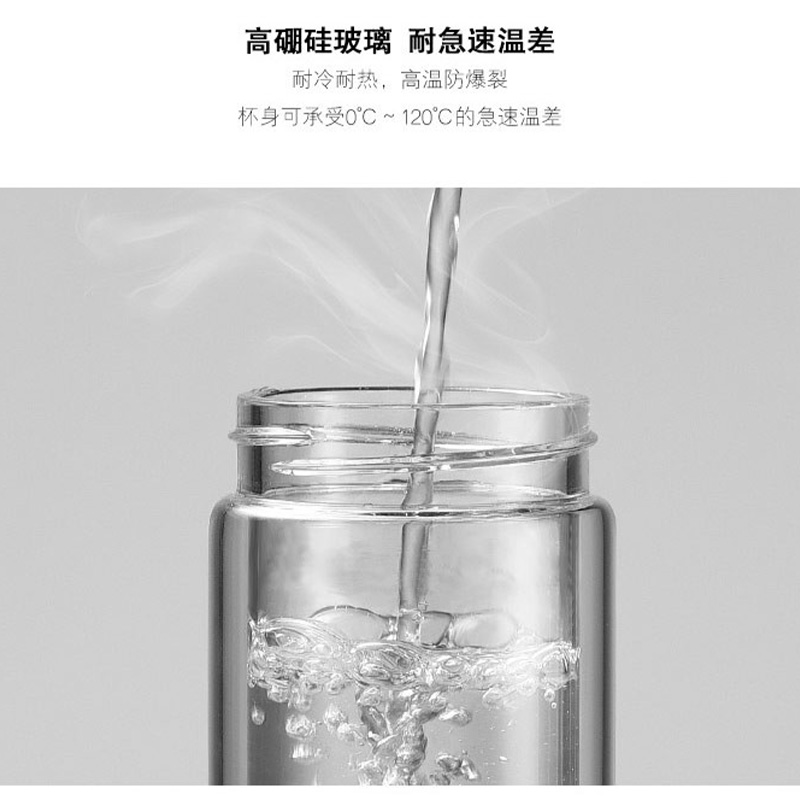 果兹玻璃杯300ml便携耐用悦动系列GZ-S18(颜色随机)高清大图