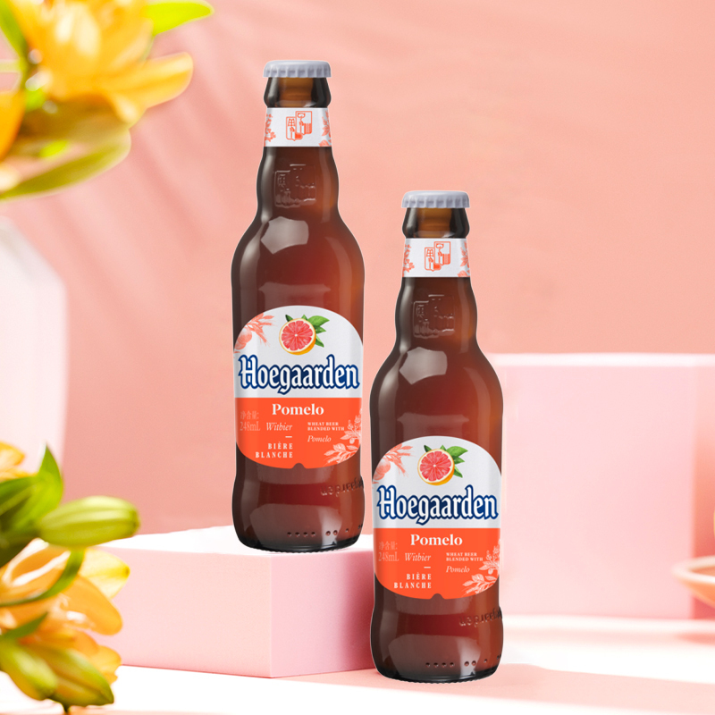 [7月中旬到期]福佳(Hoegaarden)珊瑚柚啤酒248ml*24瓶 整箱装