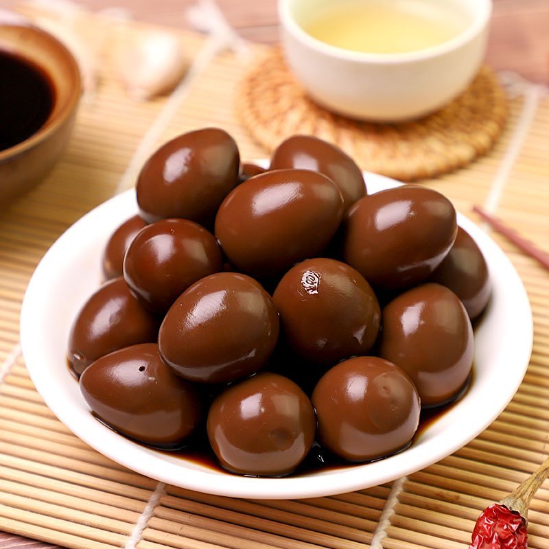 恩宇 无壳鹌鹑蛋香辣铁蛋解馋小零食盐焗卤蛋开袋即食熟食网红小吃 盐焗味120颗
