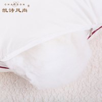 凯诗风尚 (CHARSON )亲肤枕芯 舒适简约全棉羽丝绒枕芯情侣双人枕 48*120cm 白色 48*120cm