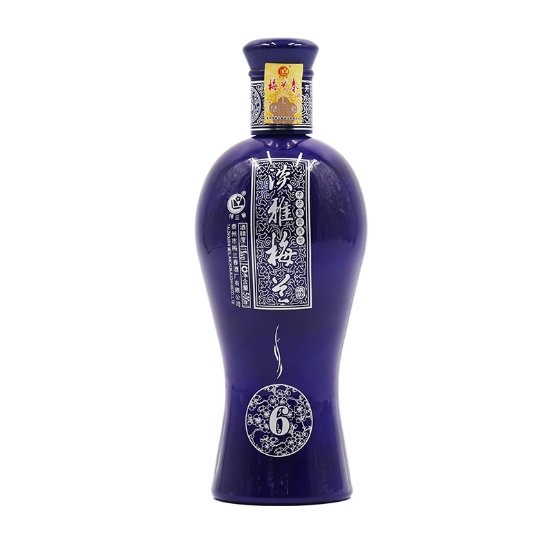梅兰春 41.8度淡雅6 500ml双瓶 装(送礼袋)浓芝复合香型白酒 百姓口粮酒 中华老字号 产自江苏泰州