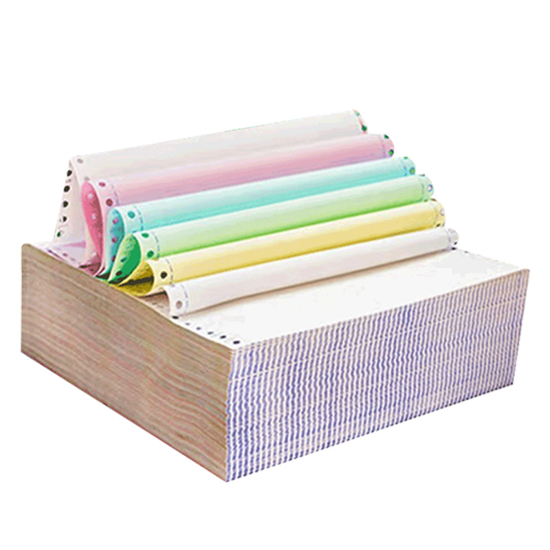 奥驰打印纸 241六联三等分 彩色 1000张 箱高清大图