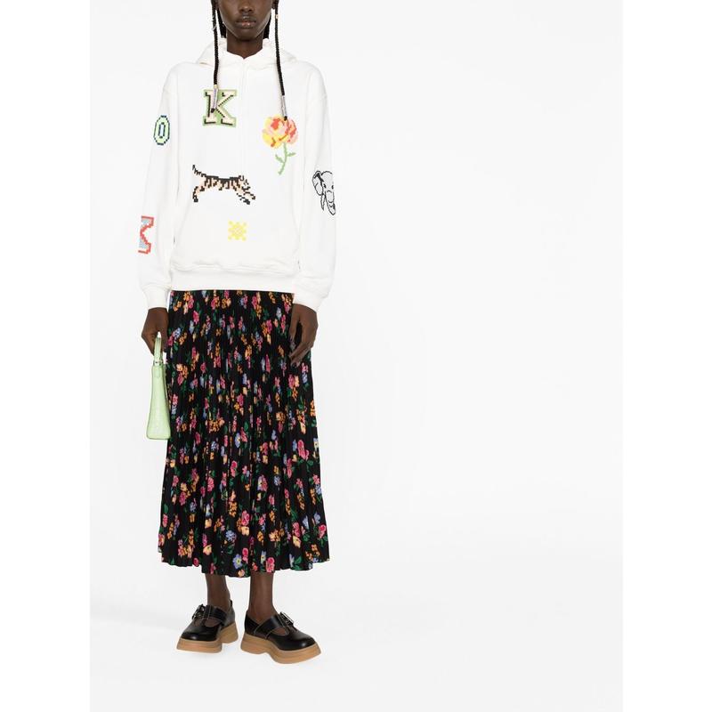 高田贤三(Kenzo)女士运动卫衣带帽印花棉质休闲百搭套头衫高清大图