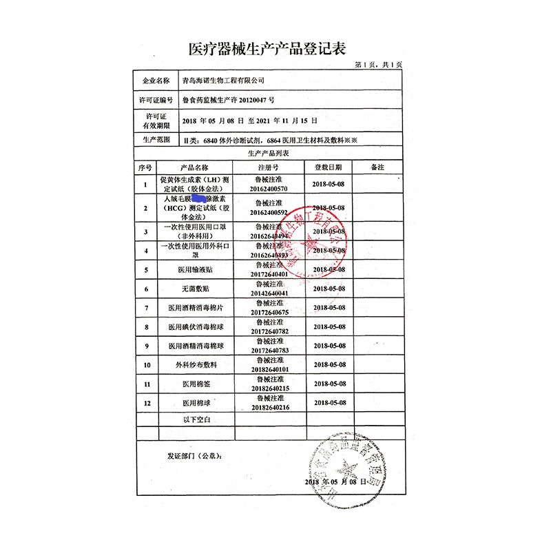 海氏海诺KN95成人防护口罩 一次性透气防雾霾四层 过滤效率≥95% 单只装