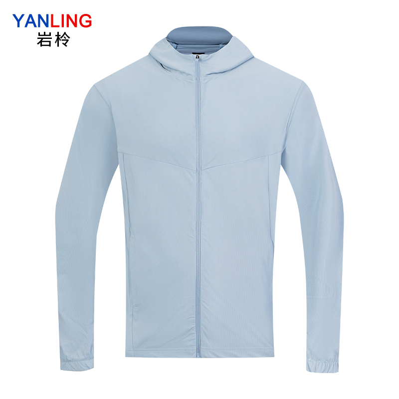 岩柃 针织连帽 运动上衣 Y24901 晴山蓝 XL