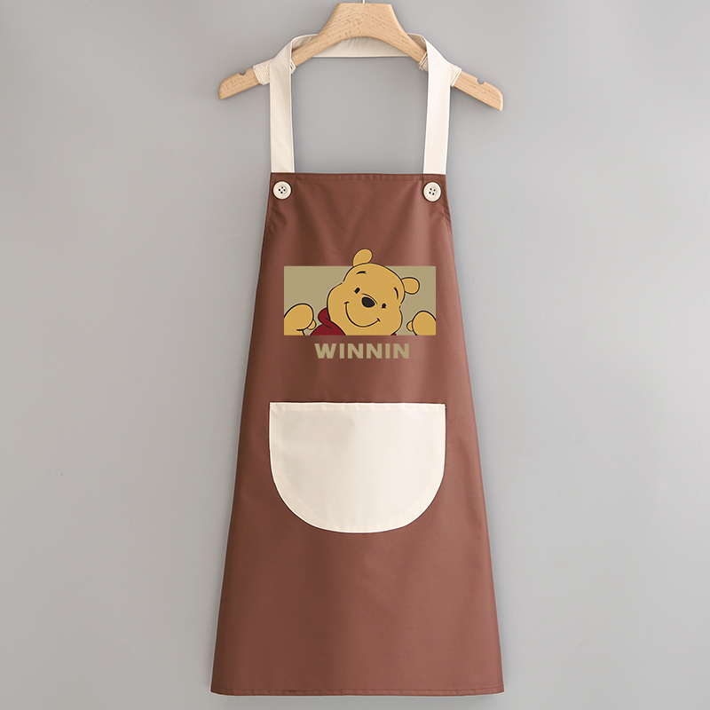 三维工匠时尚定制logo印字卡通防水防油家用厨房围裙餐饮专用上班做饭