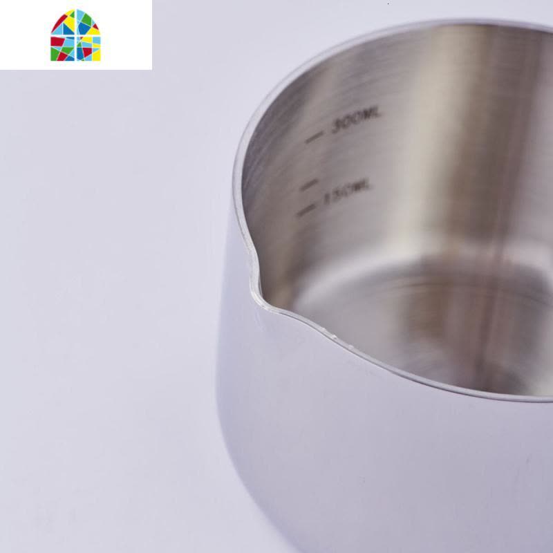 18/10不锈钢奶锅迷你小锅加厚三层钢一体马卡龙糖水巧克力油 FENGHOU 4号内径14cm单锅图片